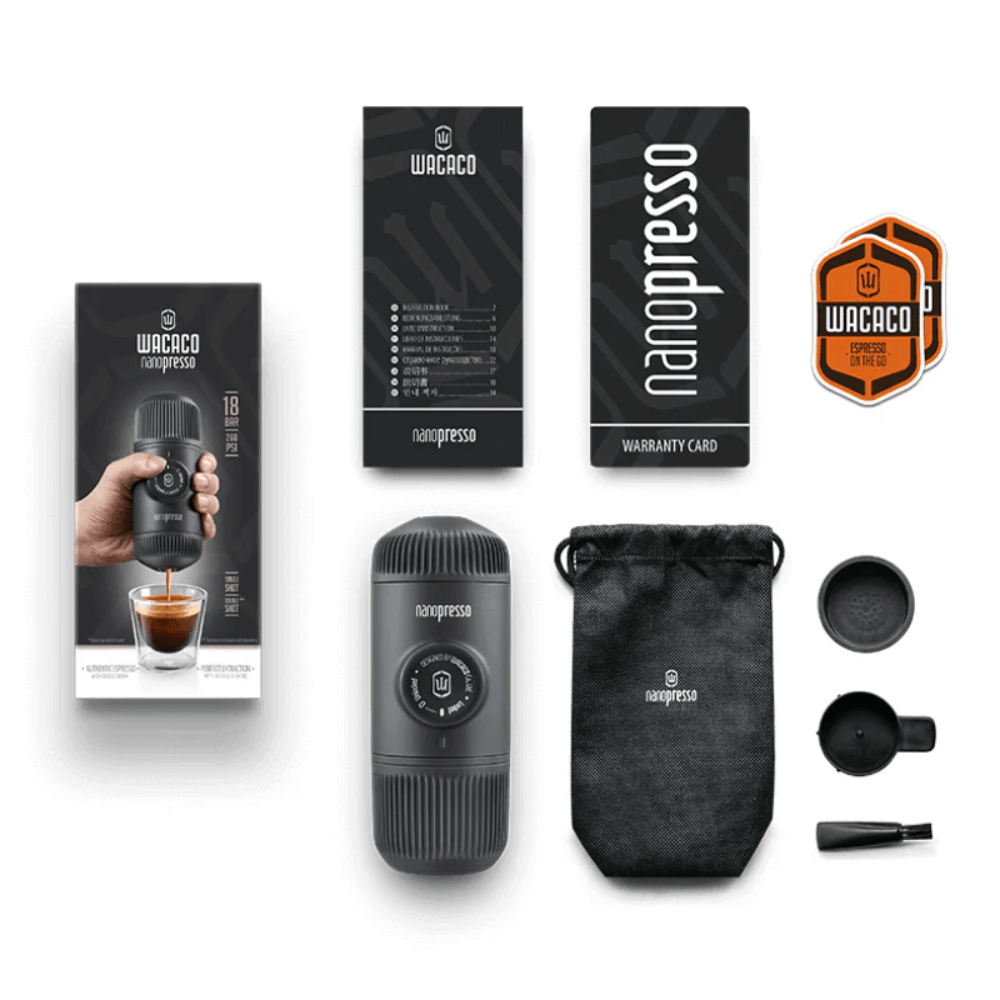 Black Wacaco Nanopresso Portable Espresso Maker