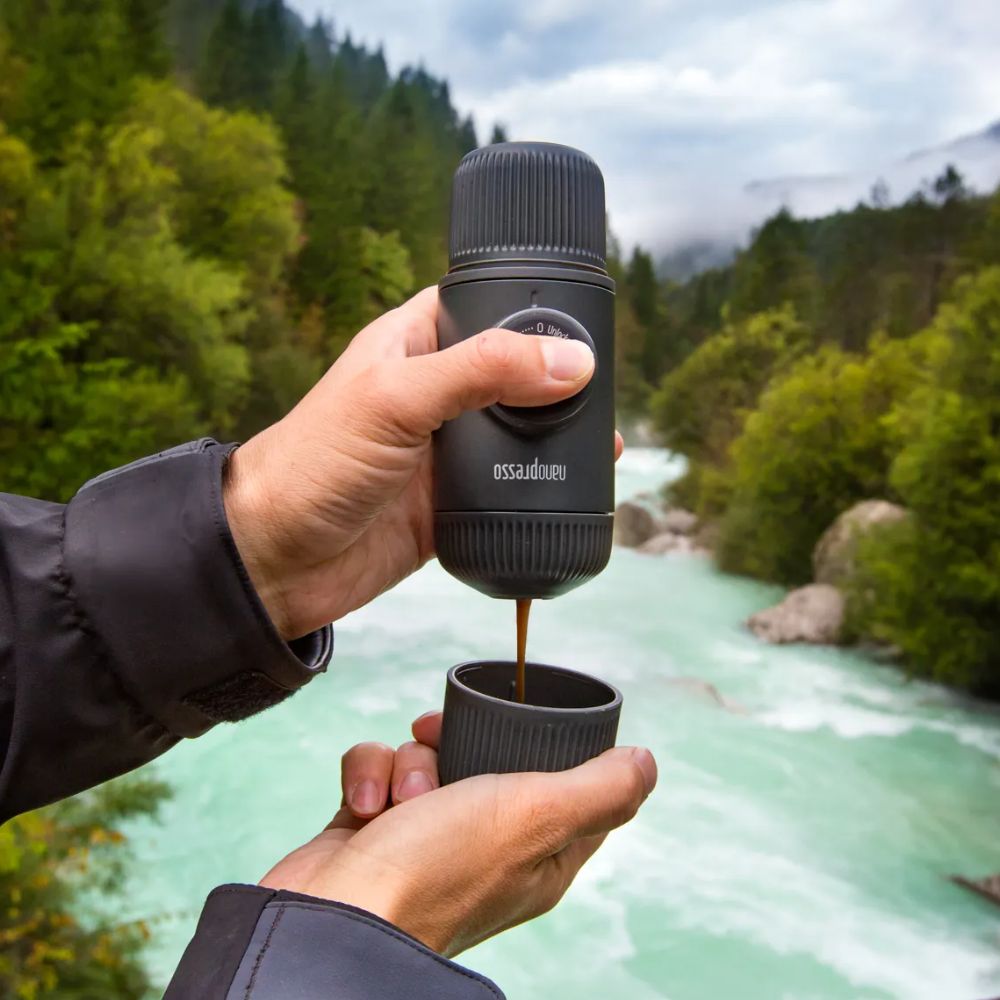 Black Wacaco Nanopresso Portable Espresso Maker