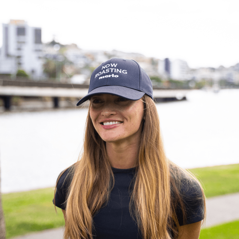 'NOW ROASTING' Staple Cap (Navy)