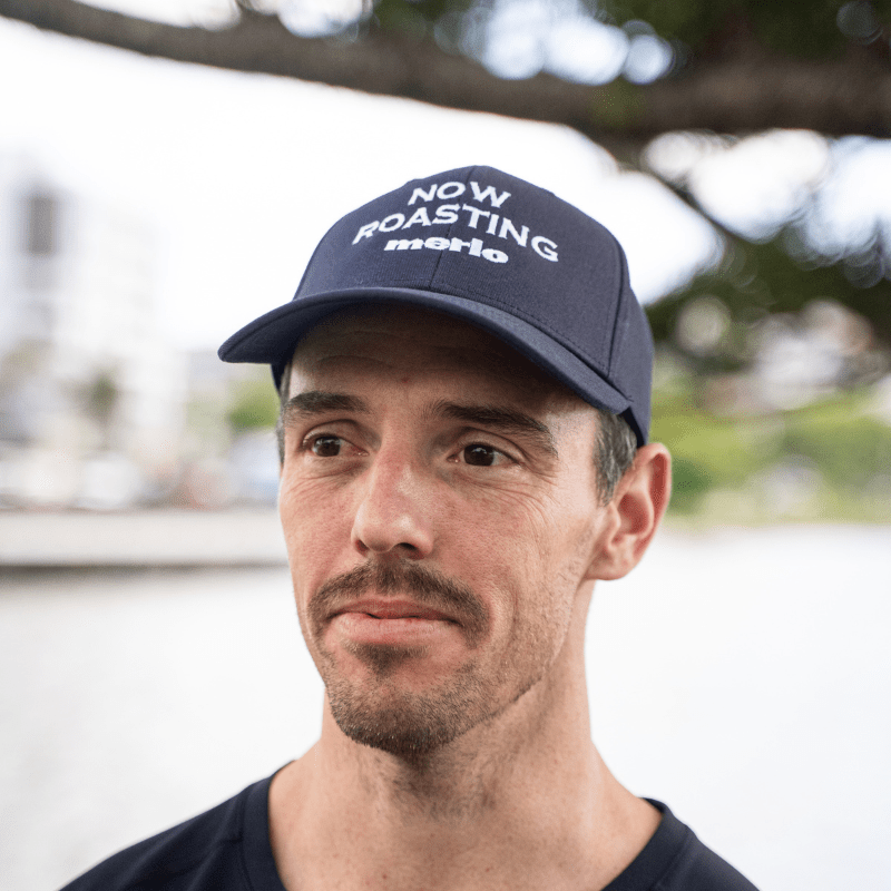 'NOW ROASTING' Staple Cap (Navy)