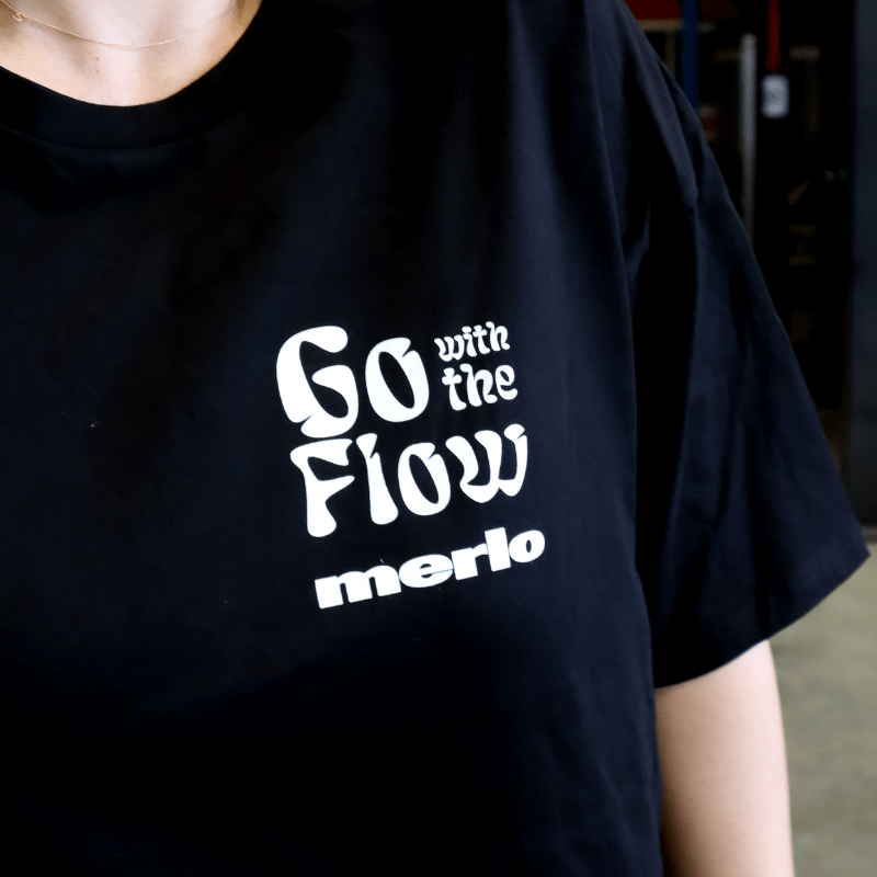 Merlo Go with the Flow Tee | Merlo Coffee