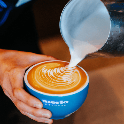 Ceramic Cap Cup & Saucer Set (Black/Blue)