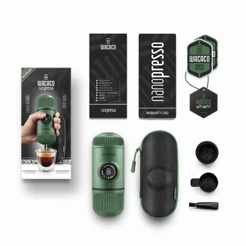 Moss Green Wacaco Nanopresso Portable Espresso Maker