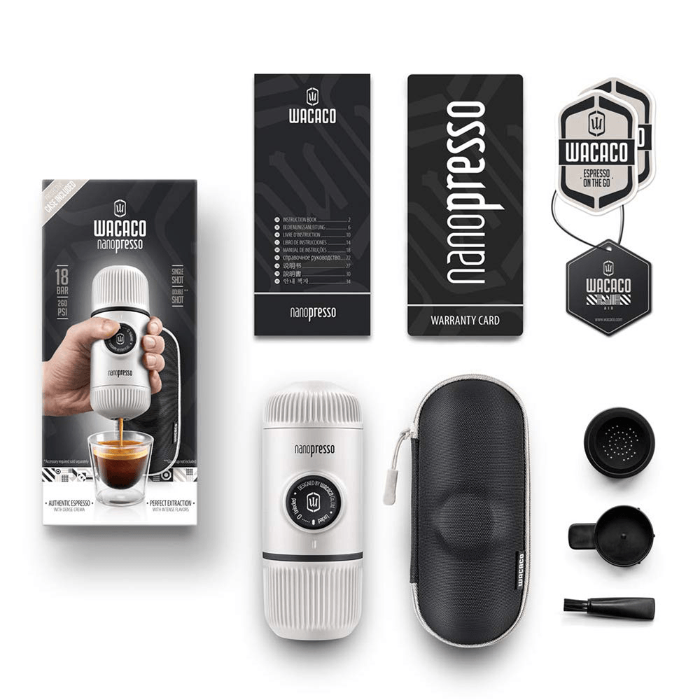 White Wacaco Nanopresso Portable Espresso Maker