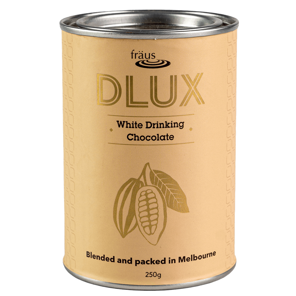 DLux White Drinking Chocolate Powder | Merlo Coffee