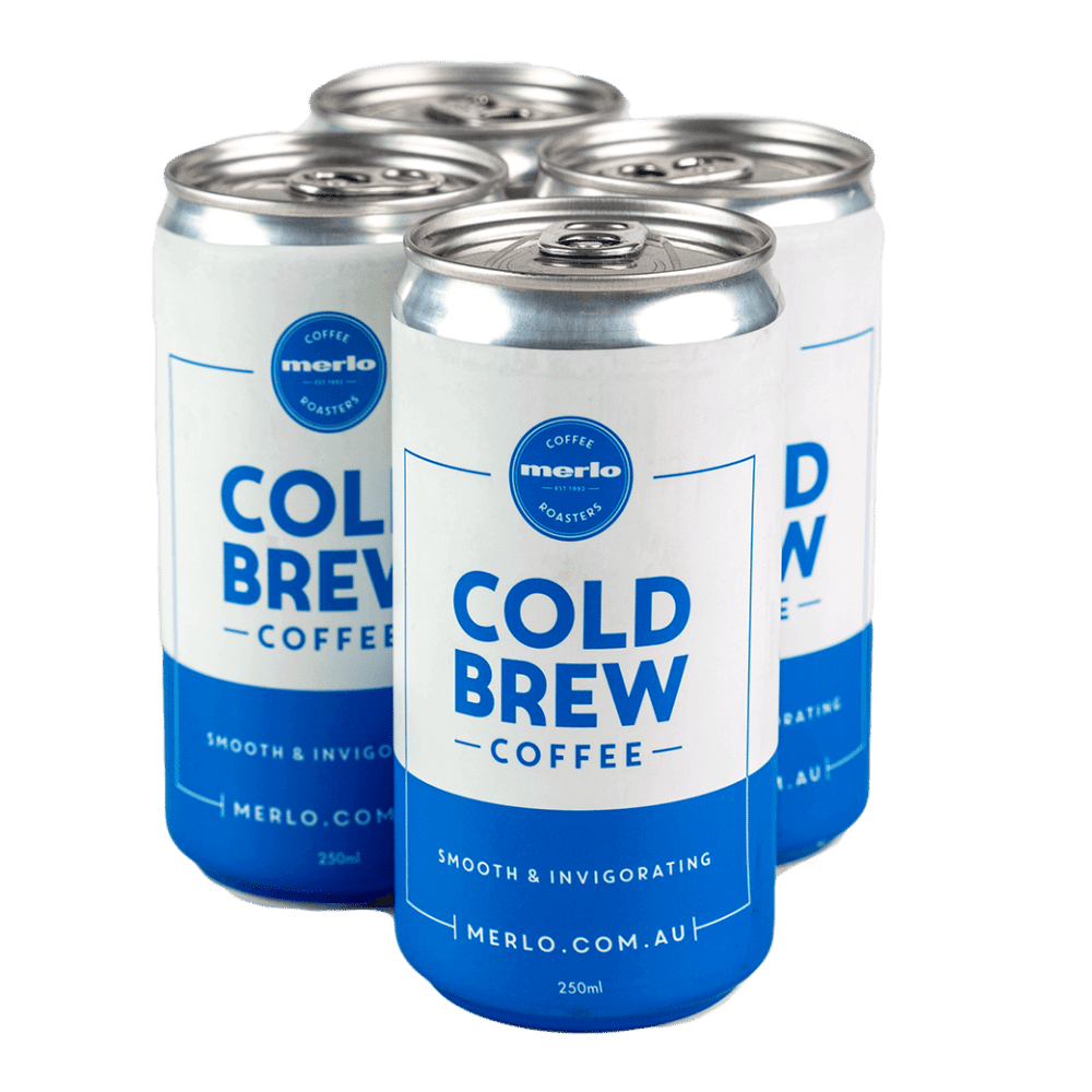 Merlo Coffee Cold Brew cans four pack