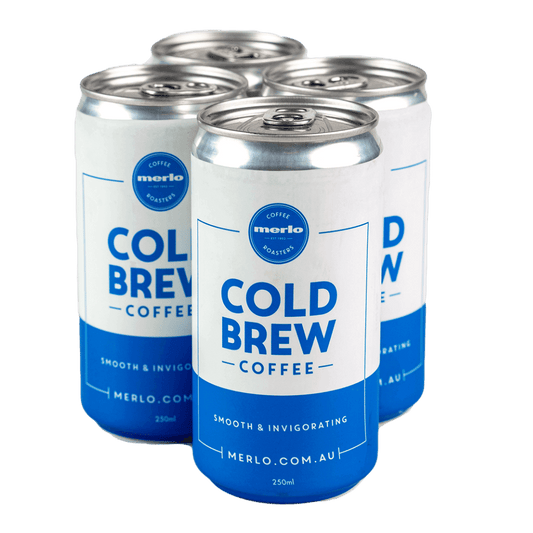 Merlo Coffee Cold Brew cans four pack